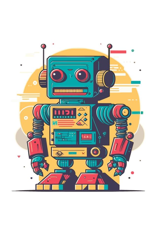 Retro Robot- Curated and Designed by Handpicked International Designers - Make it yours today !