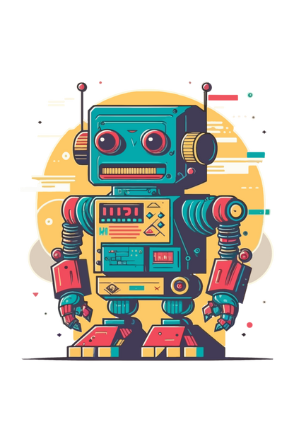 Retro Robot- Curated and Designed by Handpicked International Designers - Make it yours today !