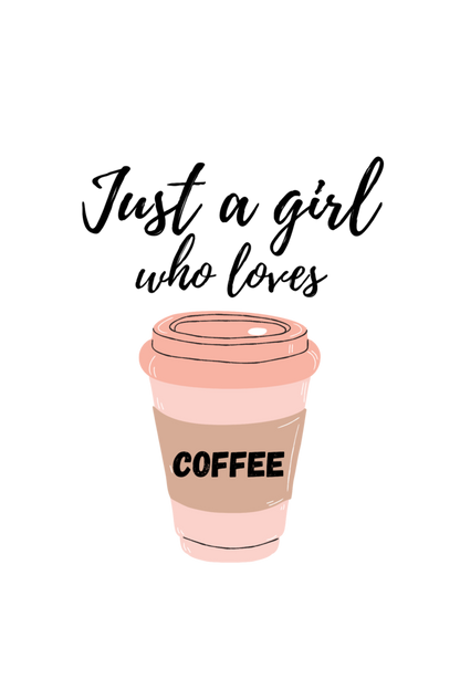 I coffee girl- Curated and Designed by Handpicked Internal Designers , Make it yours today !
